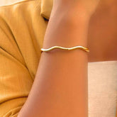 Bracelete Wave - Banhado a Ouro